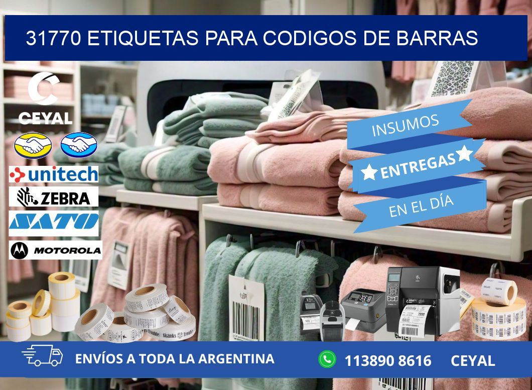 31770 ETIQUETAS PARA CODIGOS DE BARRAS
