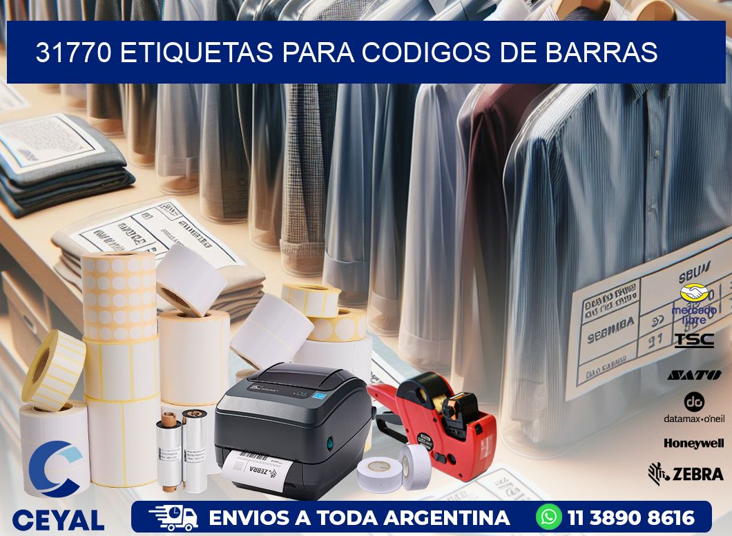 31770 ETIQUETAS PARA CODIGOS DE BARRAS