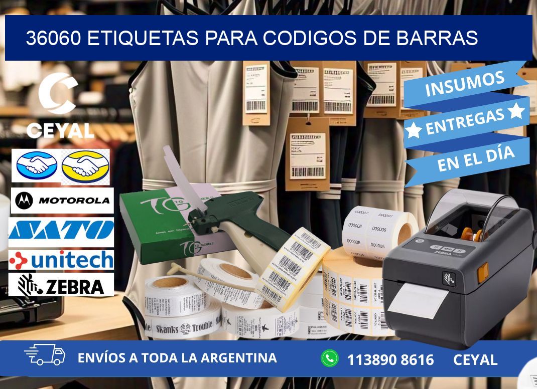 36060 ETIQUETAS PARA CODIGOS DE BARRAS