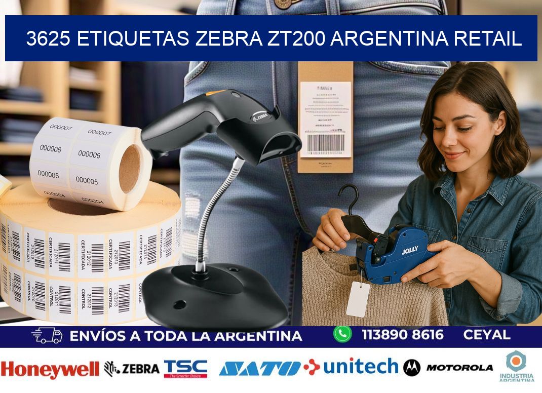 3625 etiquetas zebra zt200 argentina RETAIL