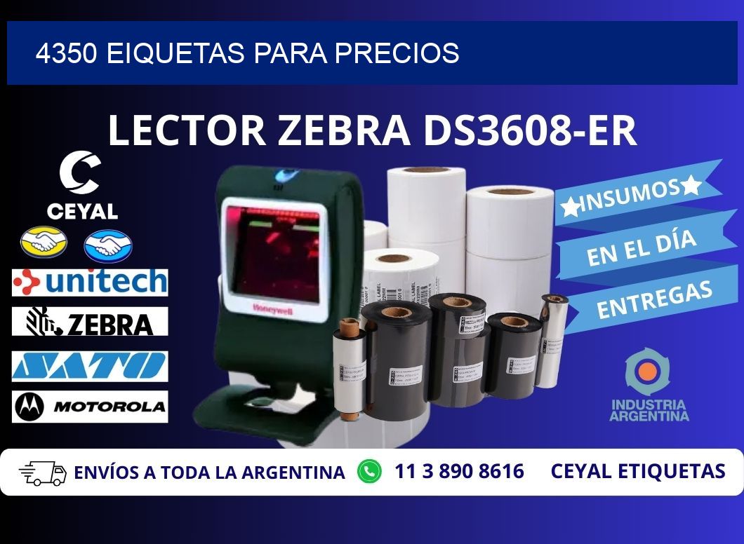 4350 EIQUETAS PARA PRECIOS