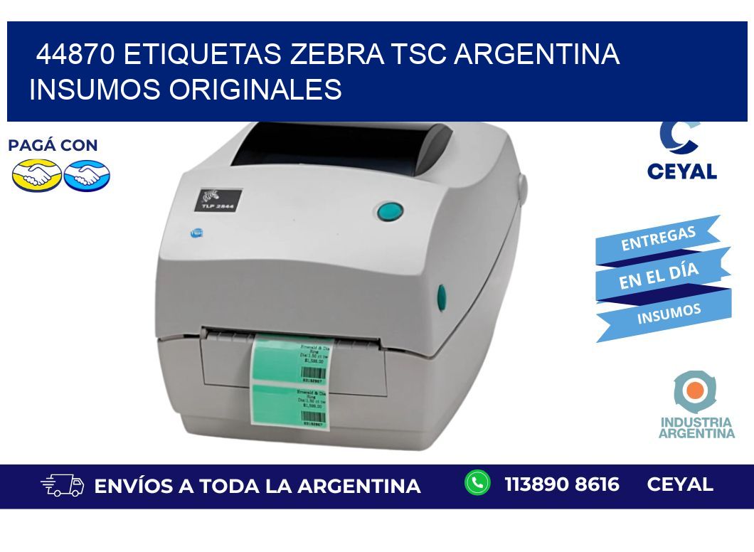44870 etiquetas zebra tsc argentina INSUMOS ORIGINALES