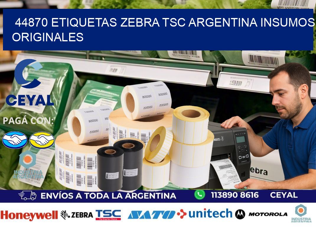 44870 etiquetas zebra tsc argentina INSUMOS ORIGINALES