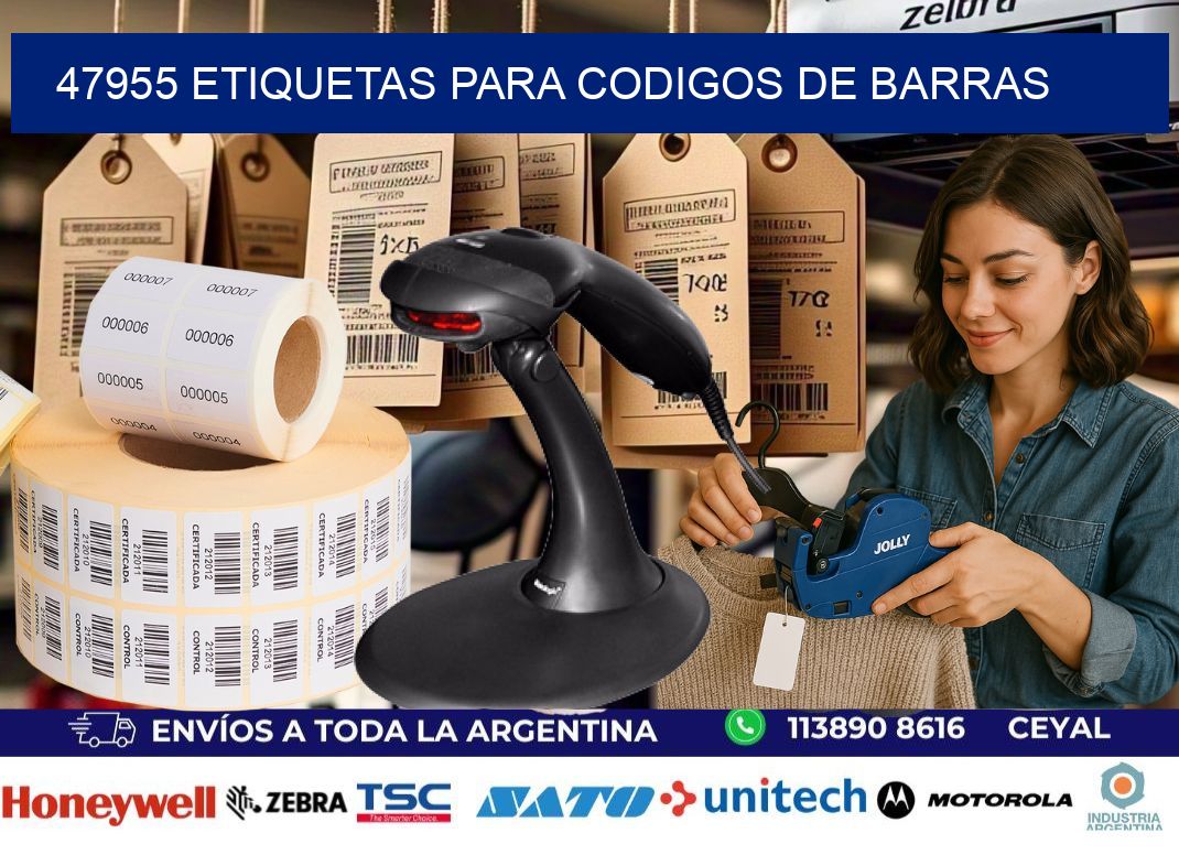 47955 ETIQUETAS PARA CODIGOS DE BARRAS