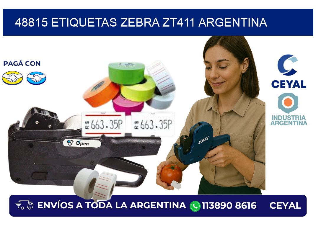 48815 etiquetas zebra zt411 argentina