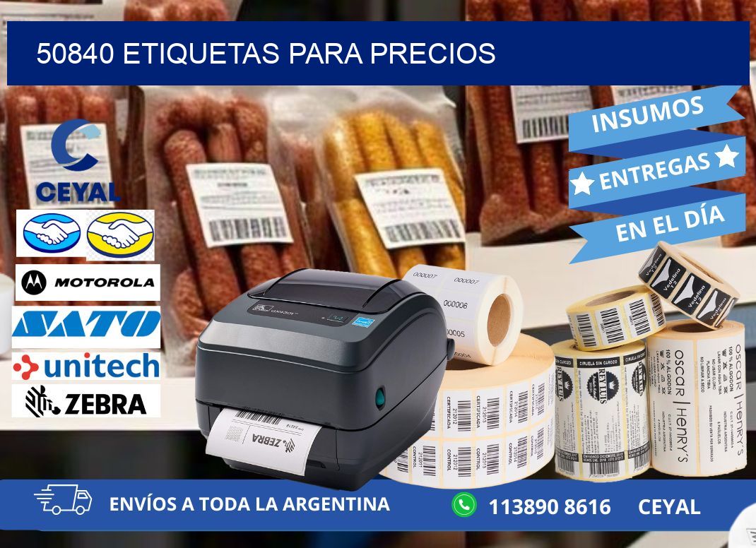 50840 ETIQUETAS PARA PRECIOS