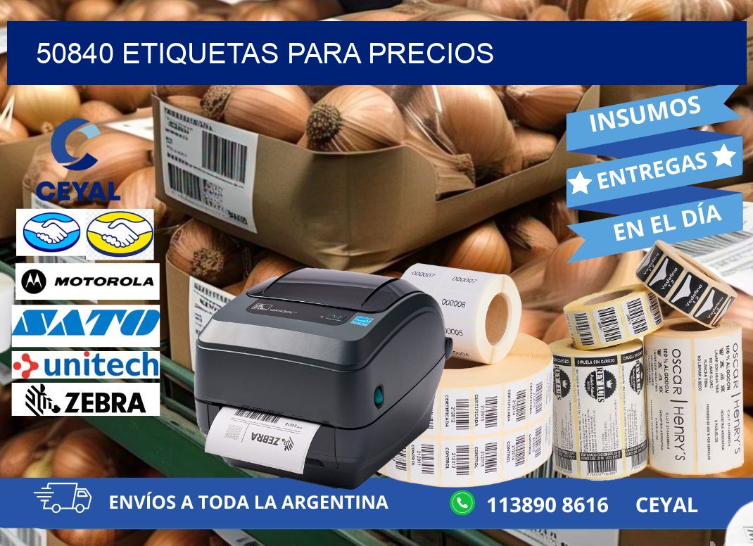 50840 ETIQUETAS PARA PRECIOS