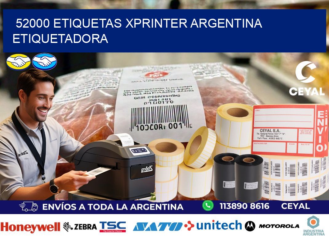 52000 etiquetas xprinter argentina ETIQUETADORA