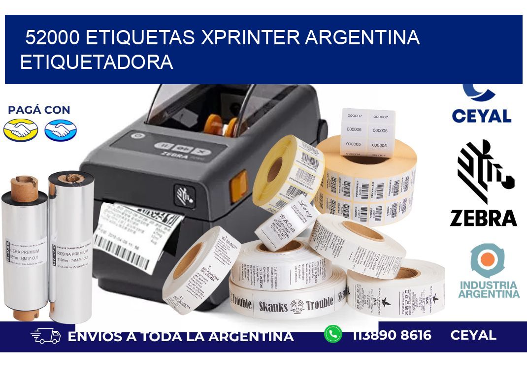 52000 etiquetas xprinter argentina ETIQUETADORA