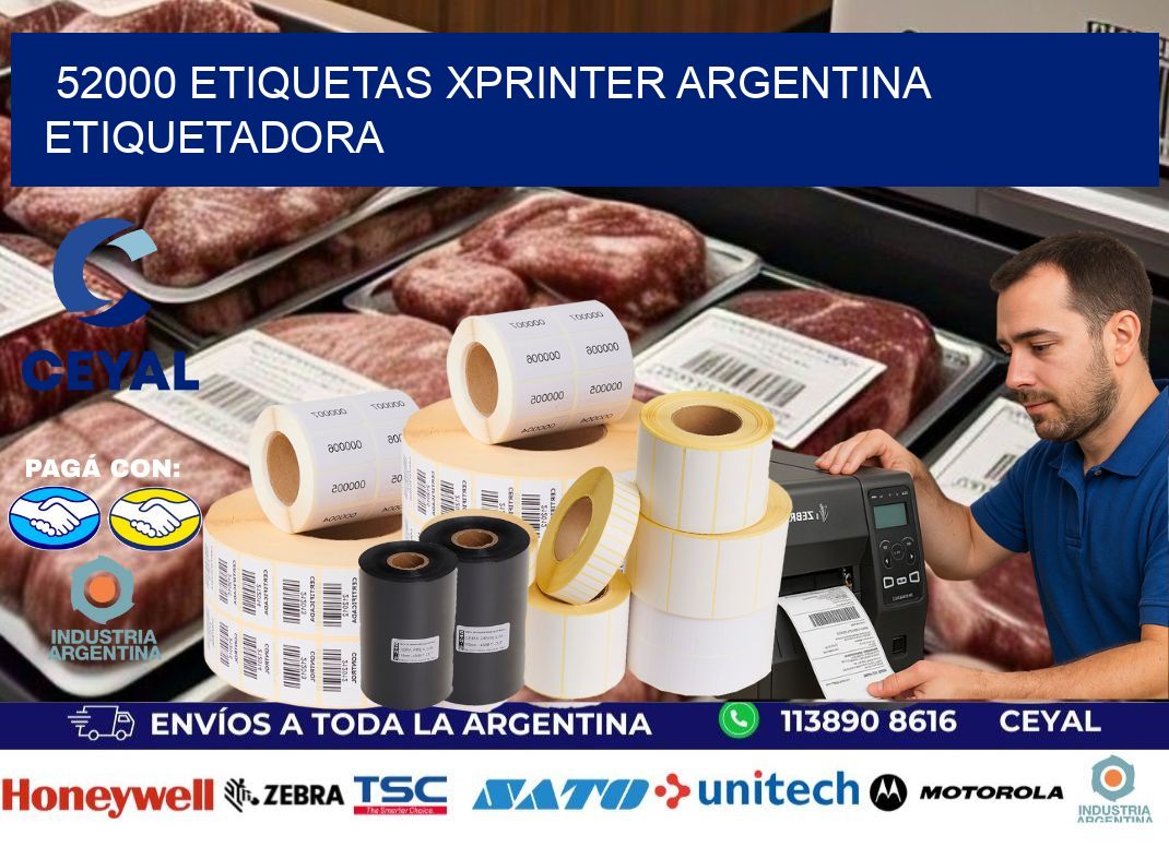 52000 etiquetas xprinter argentina ETIQUETADORA