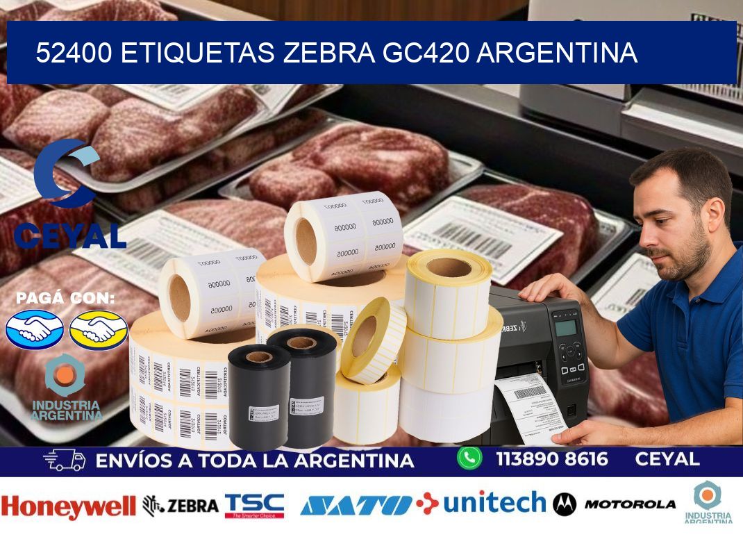 52400 etiquetas zebra gc420 argentina