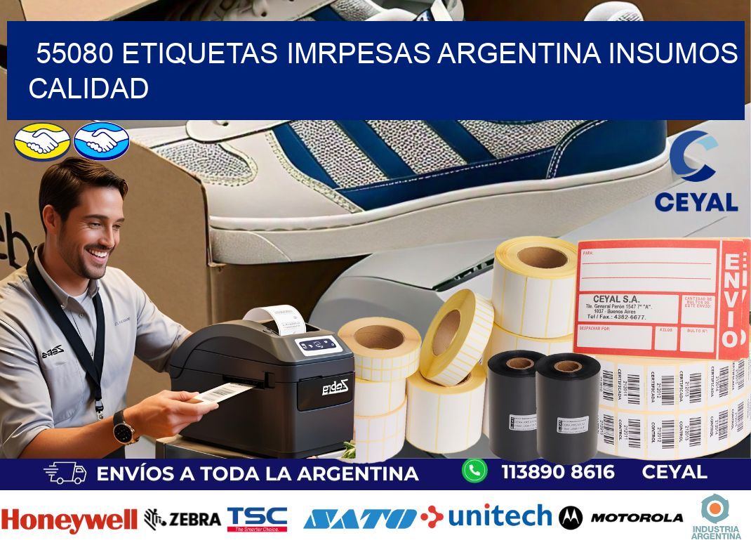 55080 etiquetas imrpesas argentina INSUMOS CALIDAD
