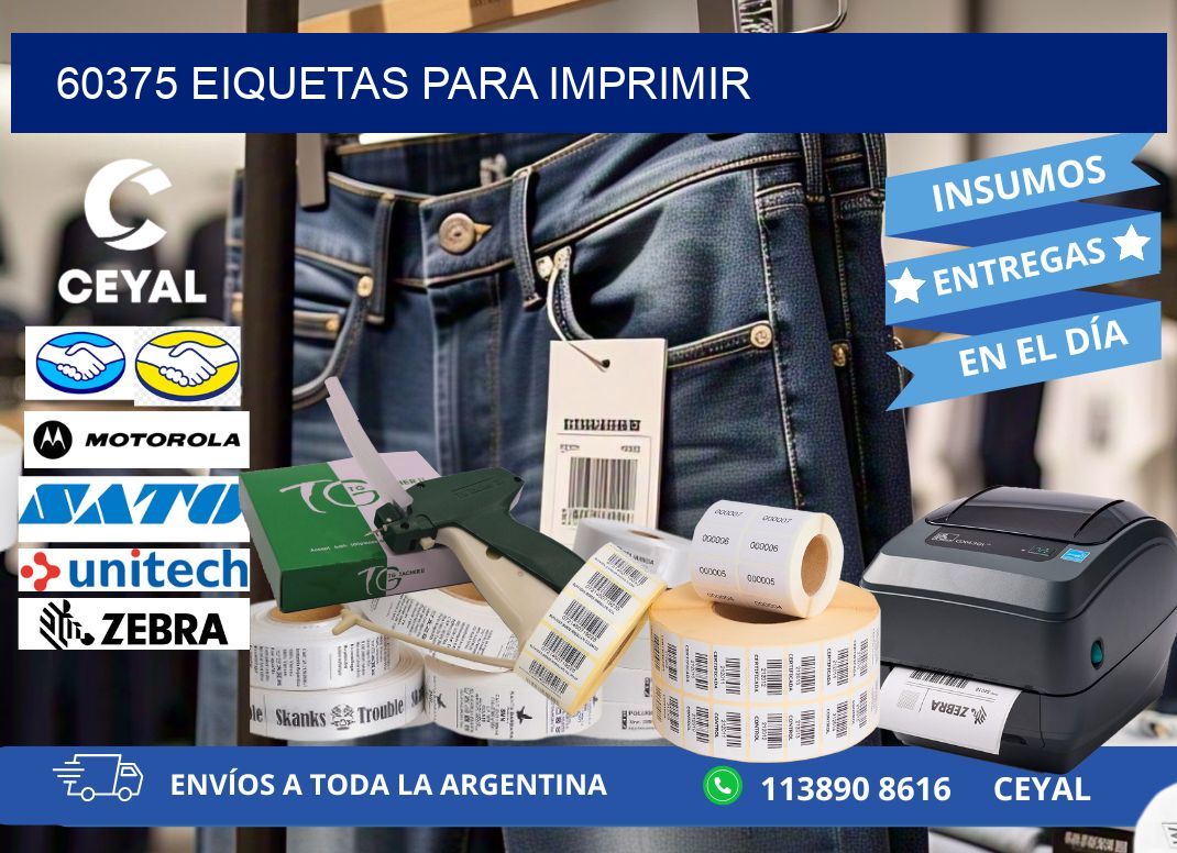 60375 EIQUETAS PARA IMPRIMIR