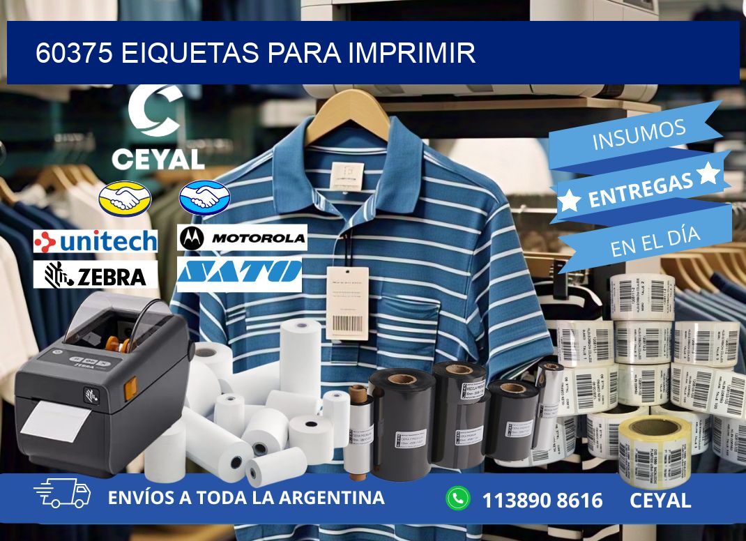 60375 EIQUETAS PARA IMPRIMIR