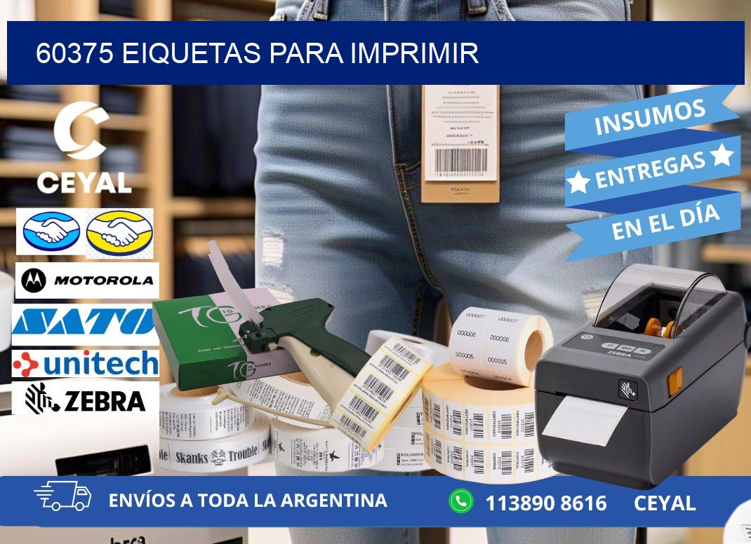 60375 EIQUETAS PARA IMPRIMIR