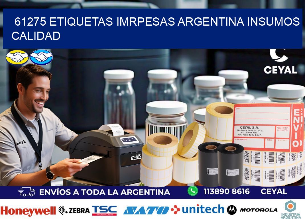 61275 etiquetas imrpesas argentina INSUMOS CALIDAD