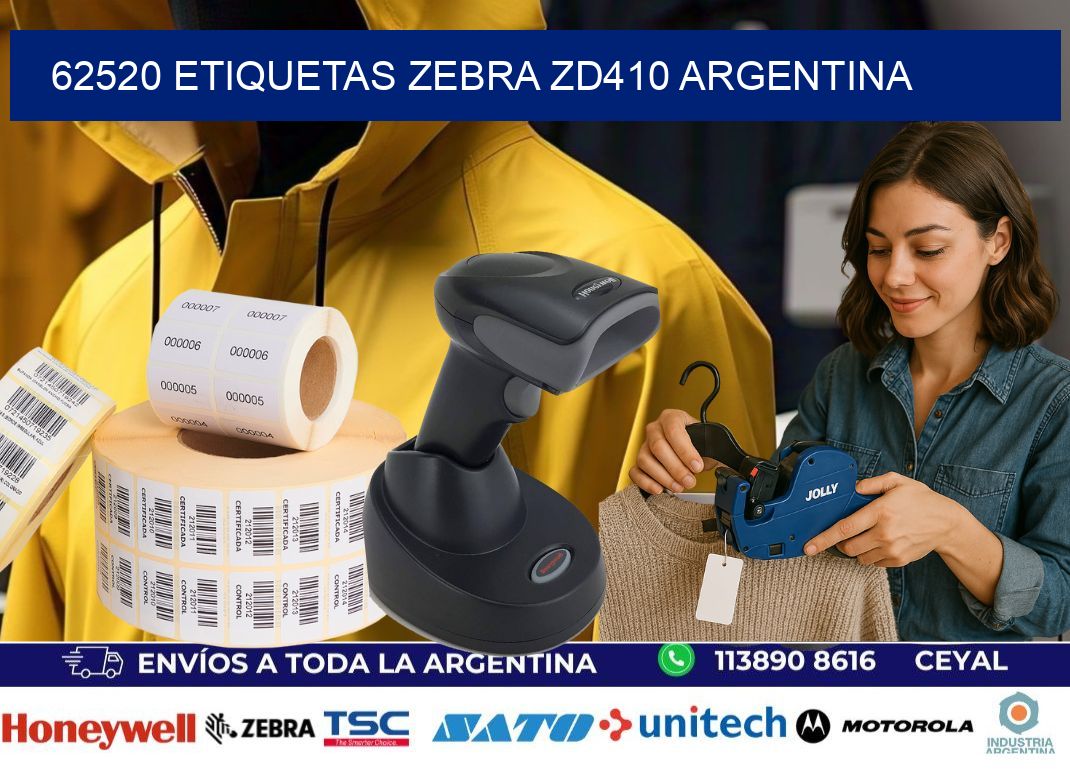 62520 etiquetas zebra zd410 argentina