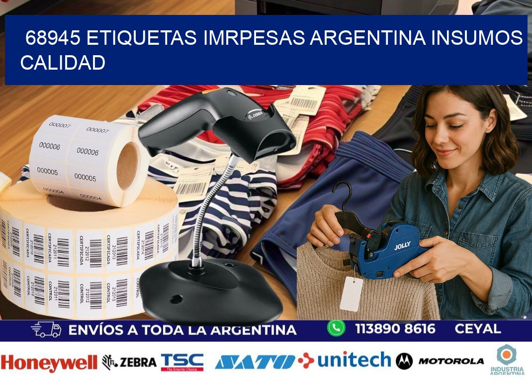 68945 etiquetas imrpesas argentina INSUMOS CALIDAD
