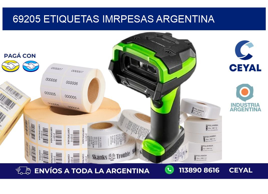 69205 etiquetas imrpesas argentina