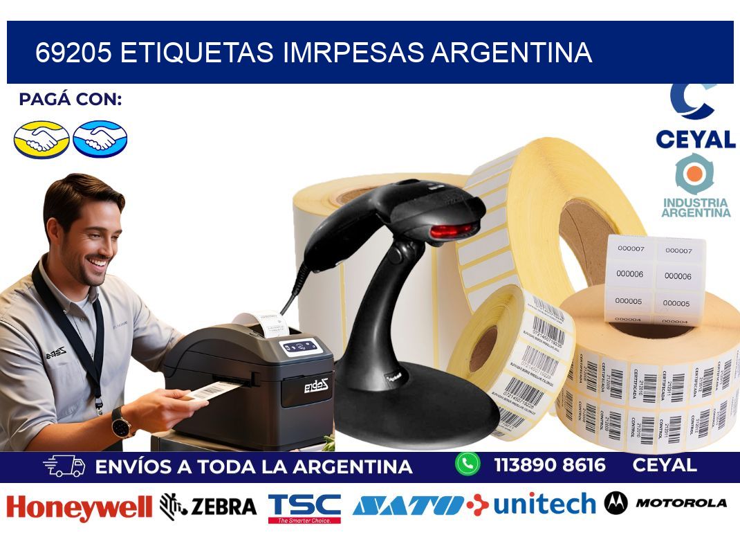 69205 etiquetas imrpesas argentina