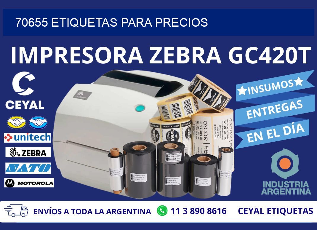 70655 ETIQUETAS PARA PRECIOS