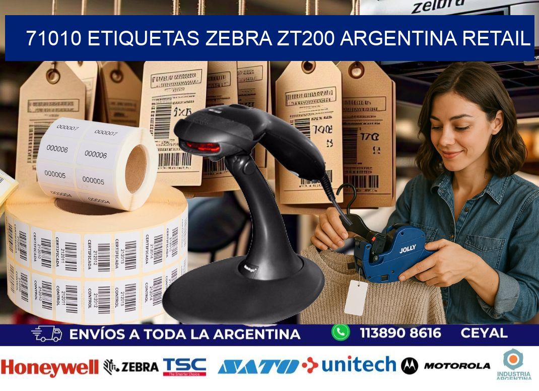 71010 etiquetas zebra zt200 argentina RETAIL