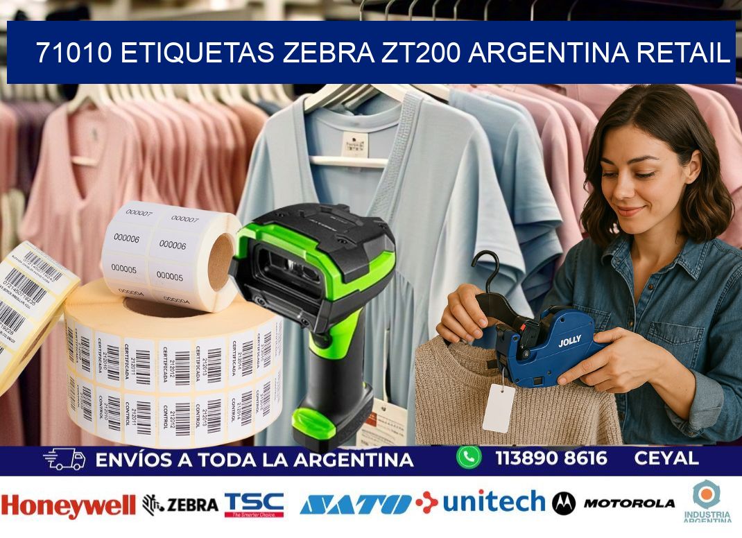71010 etiquetas zebra zt200 argentina RETAIL
