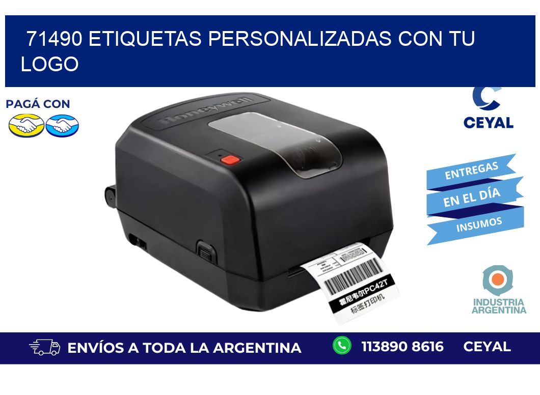 71490 ETIQUETAS PERSONALIZADAS CON TU LOGO