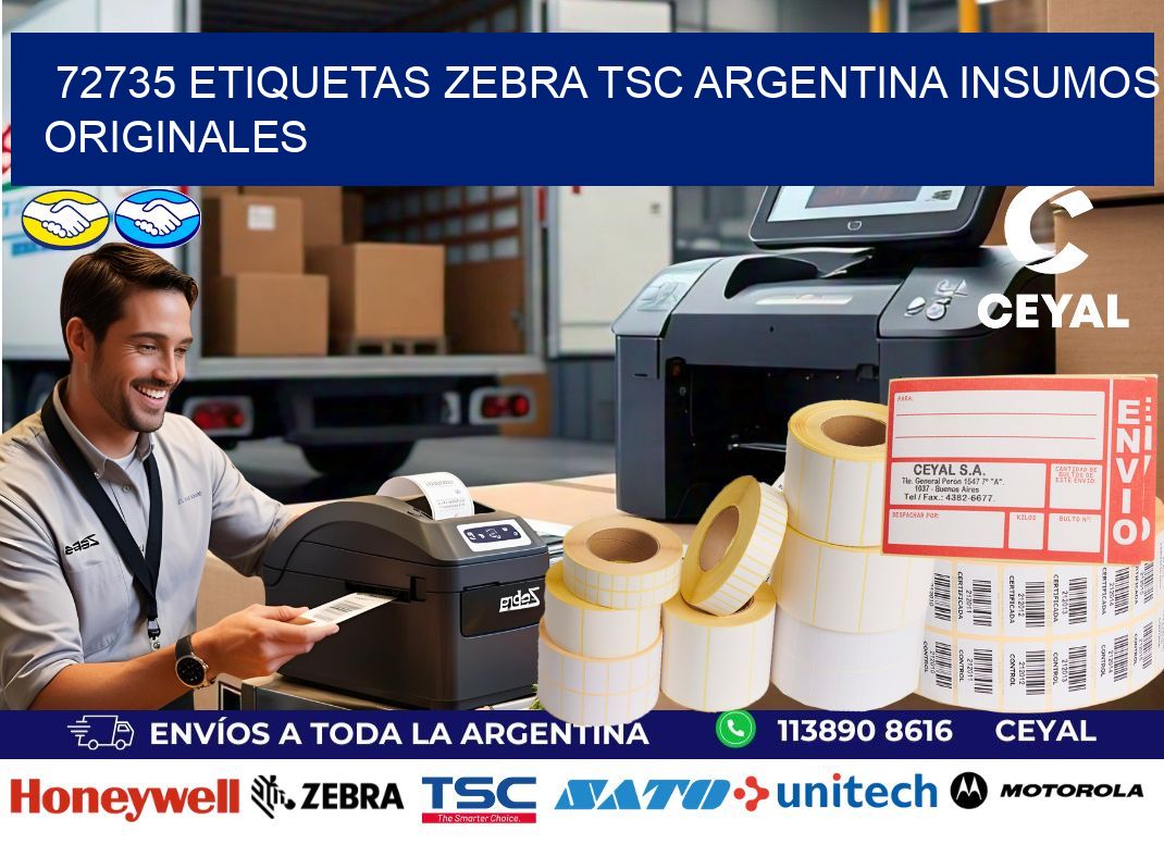 72735 etiquetas zebra tsc argentina INSUMOS ORIGINALES
