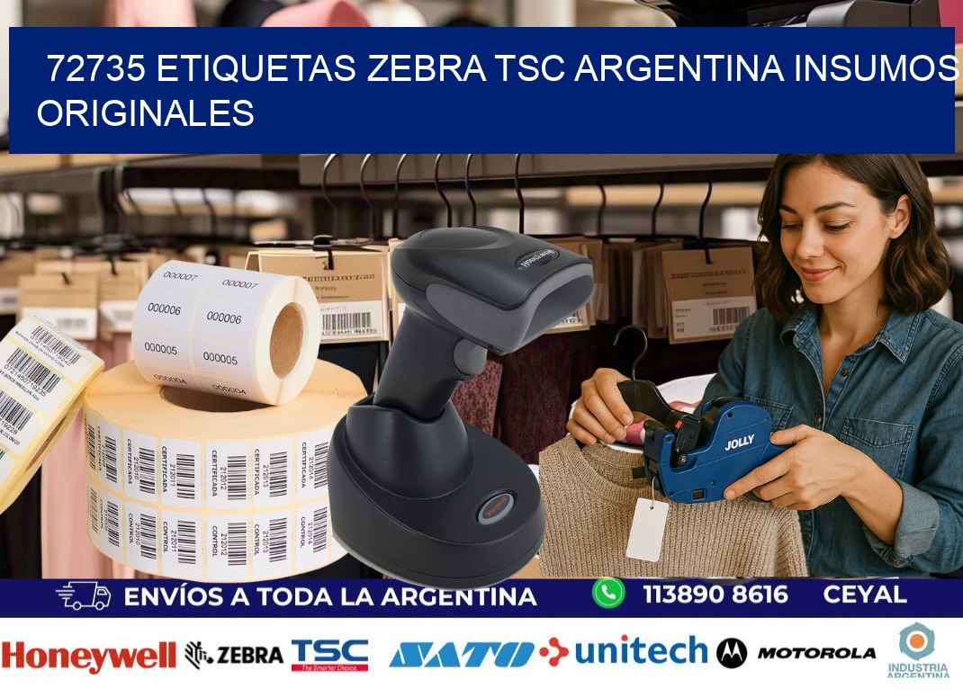 72735 etiquetas zebra tsc argentina INSUMOS ORIGINALES