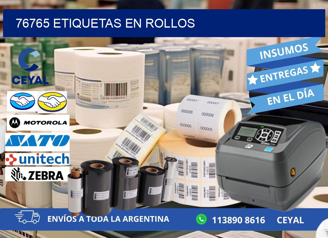 76765 ETIQUETAS EN ROLLOS
