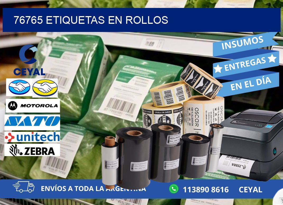 76765 ETIQUETAS EN ROLLOS