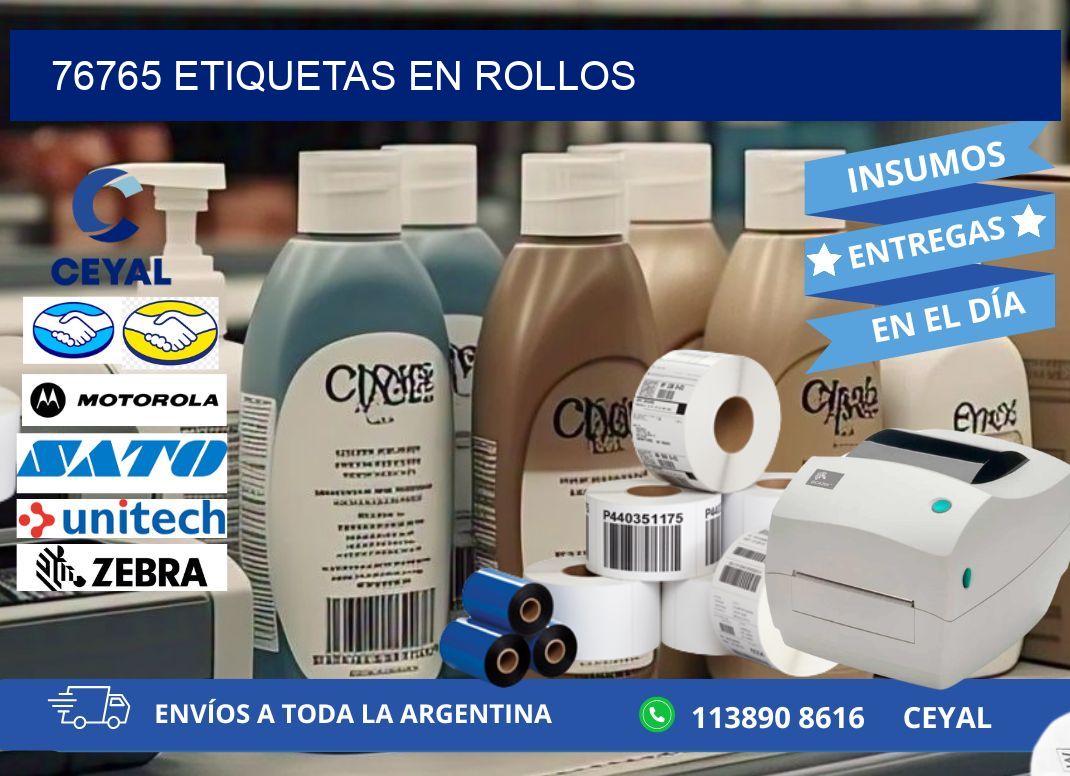 76765 ETIQUETAS EN ROLLOS