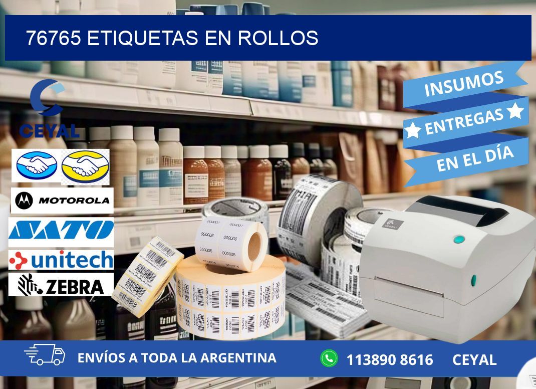 76765 ETIQUETAS EN ROLLOS