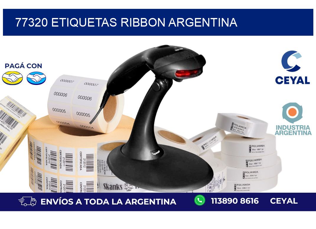 77320 etiquetas ribbon argentina