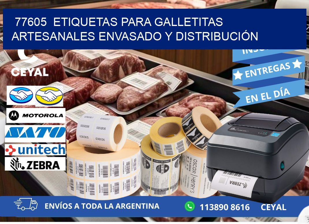 77605  ETIQUETAS PARA GALLETITAS ARTESANALES ENVASADO Y DISTRIBUCIÓN