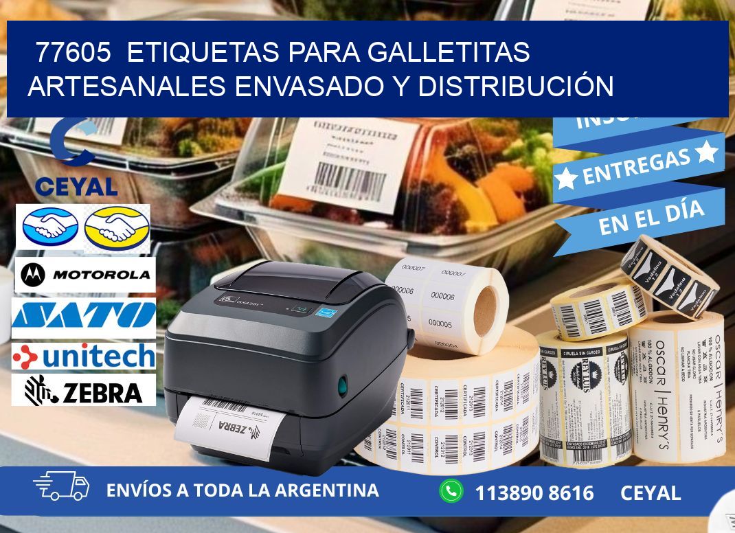 77605  ETIQUETAS PARA GALLETITAS ARTESANALES ENVASADO Y DISTRIBUCIÓN