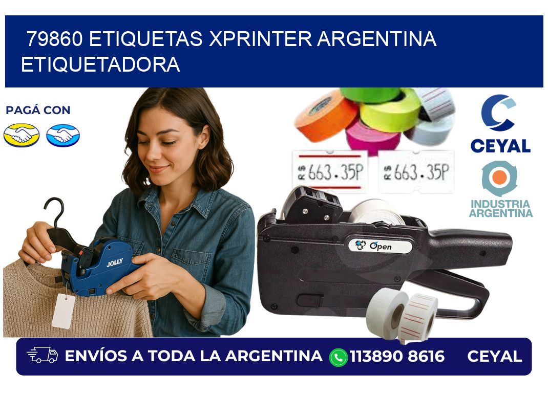 79860 etiquetas xprinter argentina ETIQUETADORA