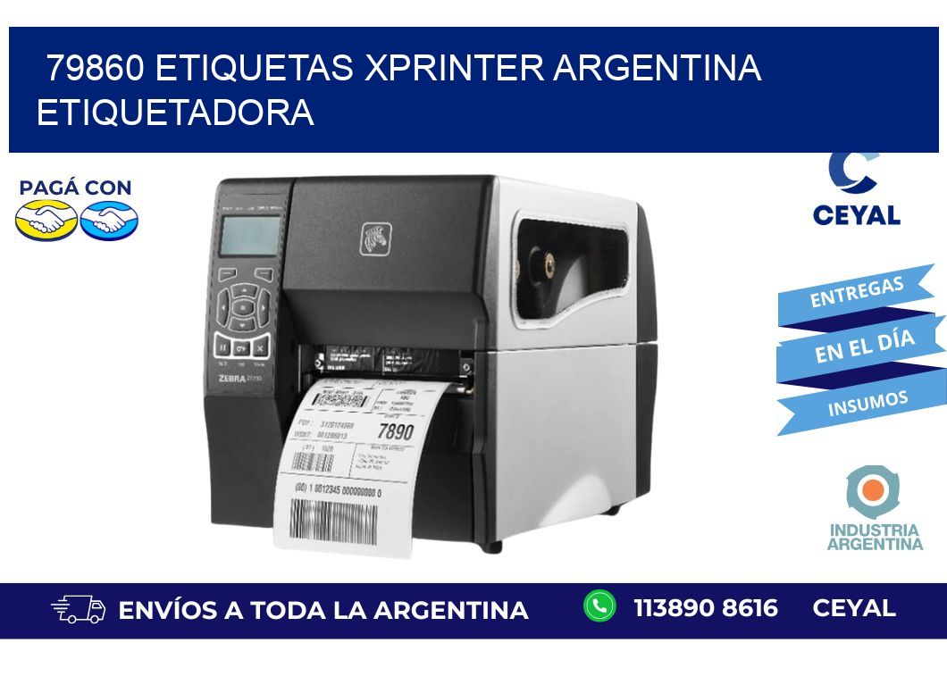 79860 etiquetas xprinter argentina ETIQUETADORA