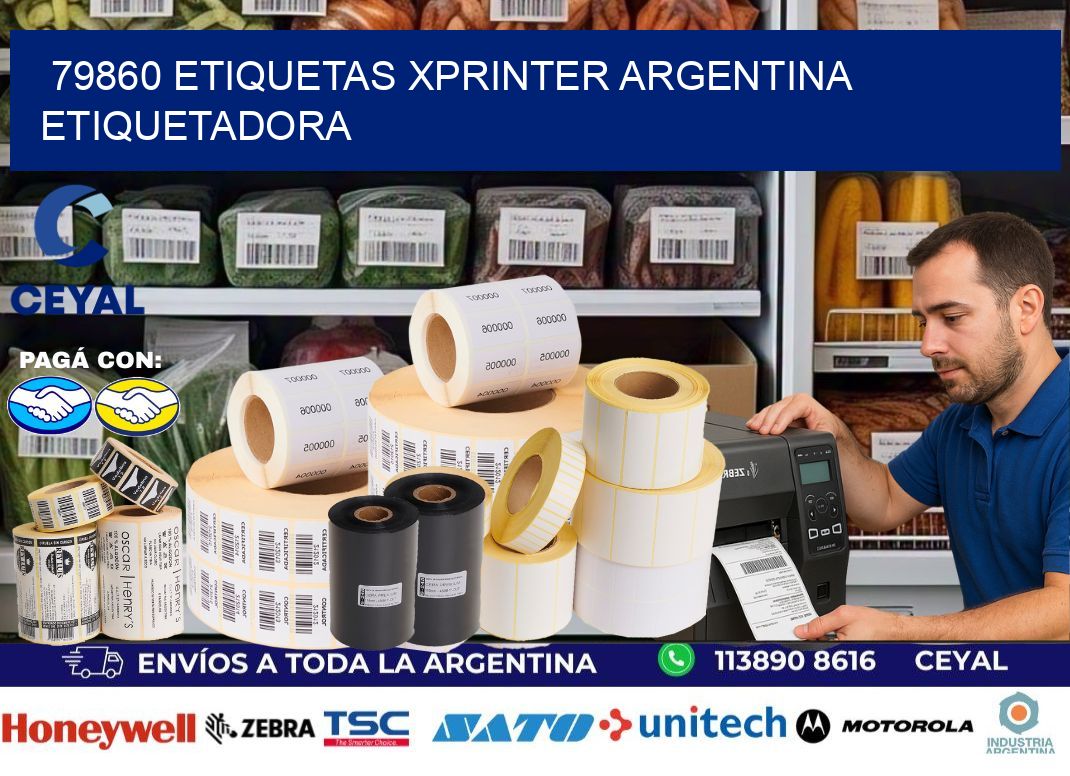 79860 etiquetas xprinter argentina ETIQUETADORA