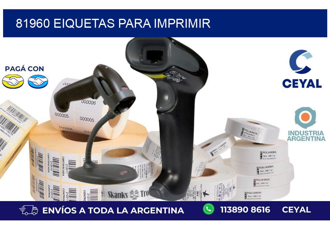81960 EIQUETAS PARA IMPRIMIR