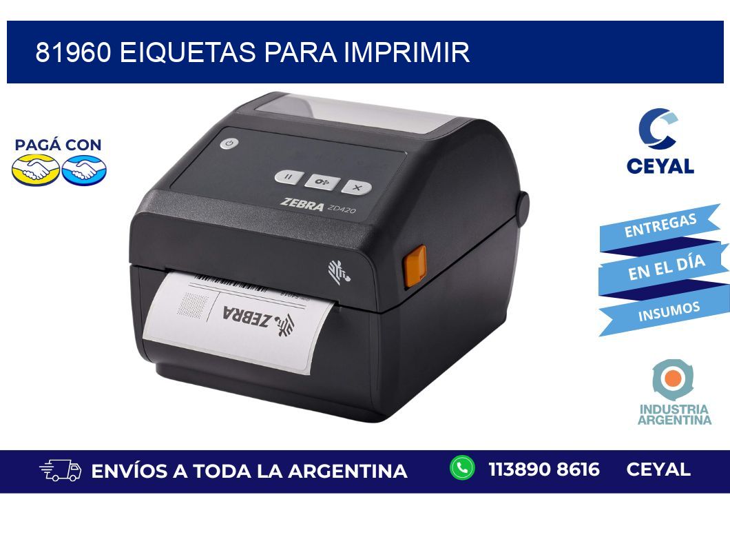 81960 EIQUETAS PARA IMPRIMIR