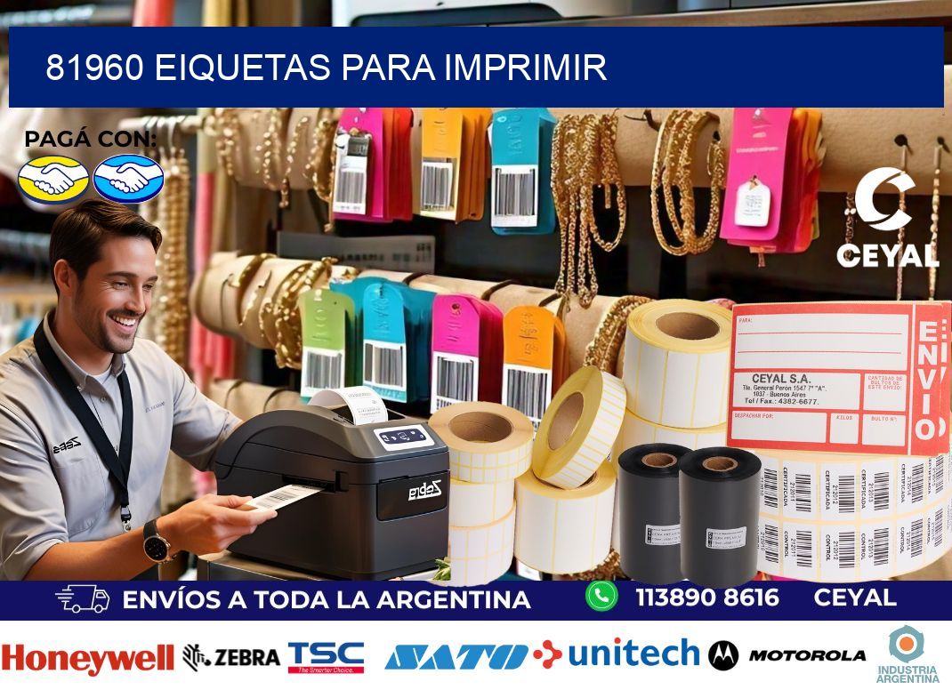 81960 EIQUETAS PARA IMPRIMIR