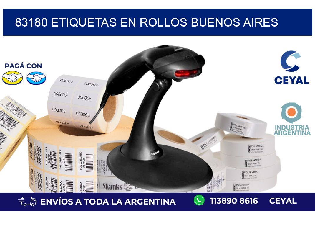 83180 ETIQUETAS EN ROLLOS BUENOS AIRES