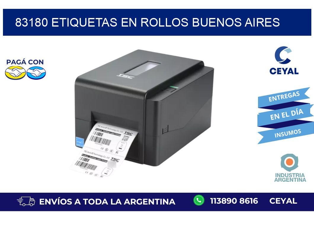 83180 ETIQUETAS EN ROLLOS BUENOS AIRES