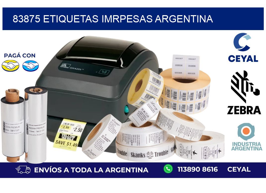 83875 etiquetas imrpesas argentina