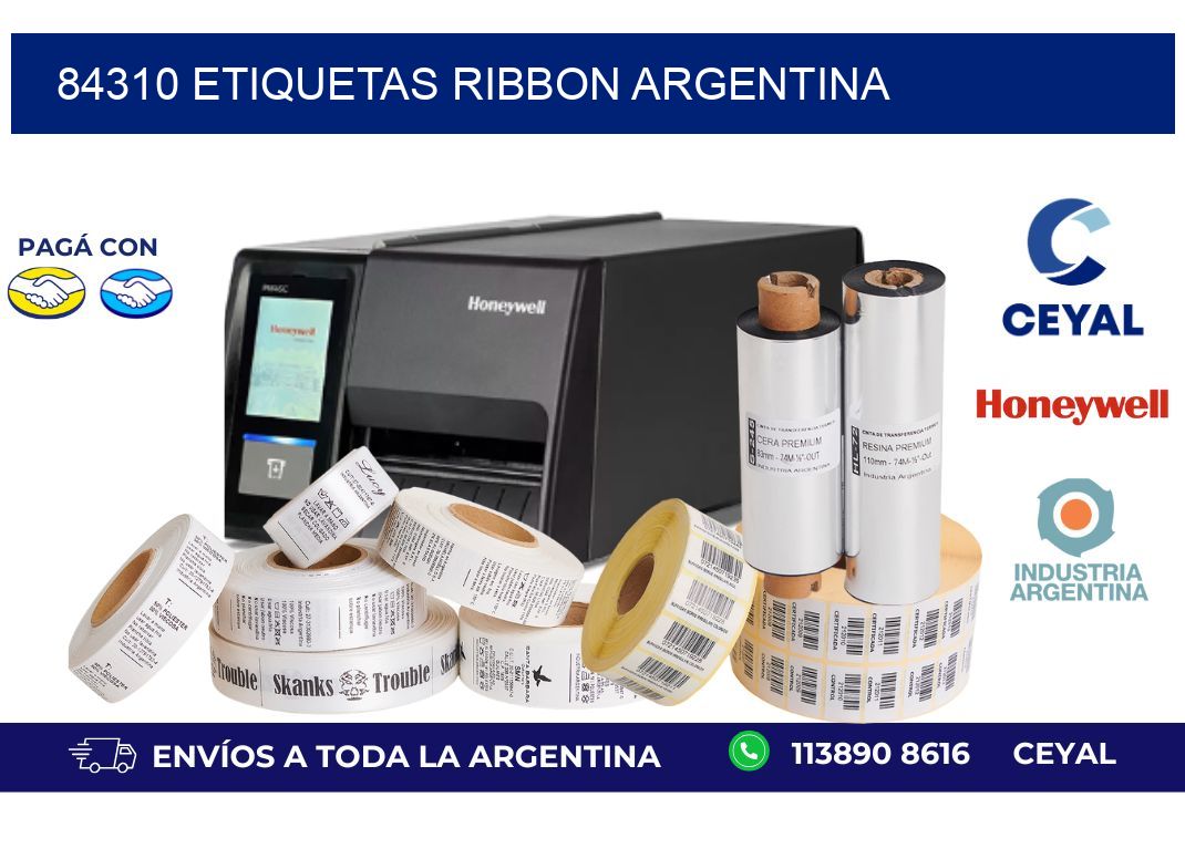 84310 etiquetas ribbon argentina