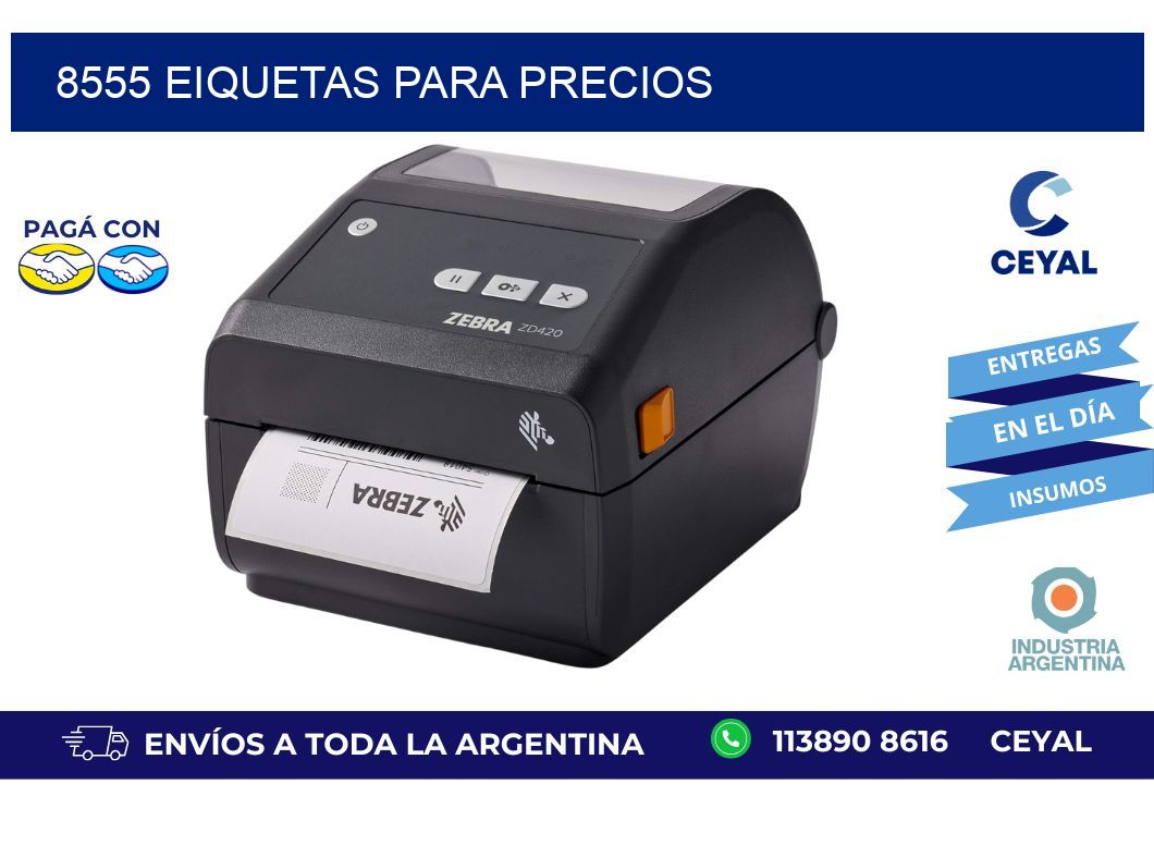 8555 EIQUETAS PARA PRECIOS