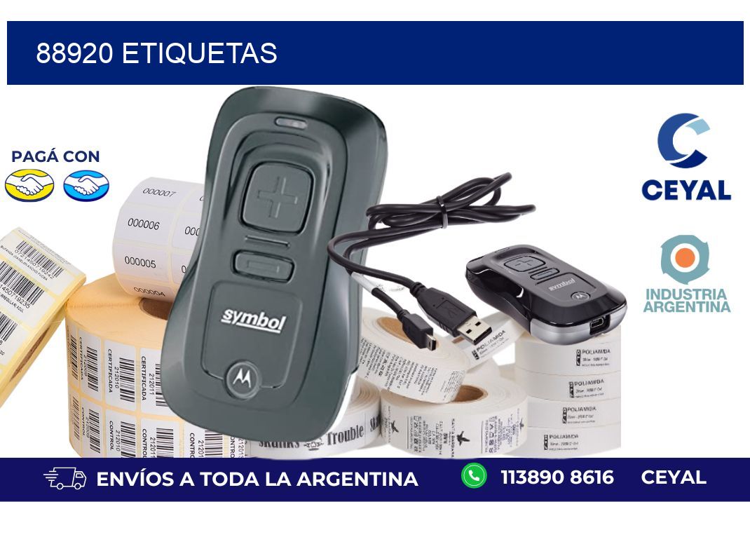 88920 ETIQUETAS