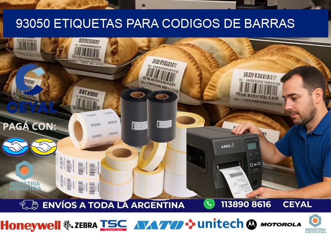 93050 ETIQUETAS PARA CODIGOS DE BARRAS